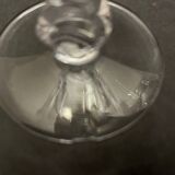 4 verres à pied en cristal taillé