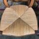 Suite de 6 chaises Louis Philippe paillées en noyer