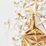 Pair of crystal wall lights by Kinkeldey, Germany, 1970s.