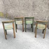 Set of 4 Bruno Rey chairs for Dietiker