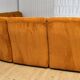 Yellow corduroy modular sofa, 1970s, set of 5