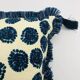Square cushion, cover and insert. Model "Olivia".
