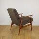 Armchair 'Lis', 1970s brown chocolate brown boucle design by Henryk Lis - 2 pieces available