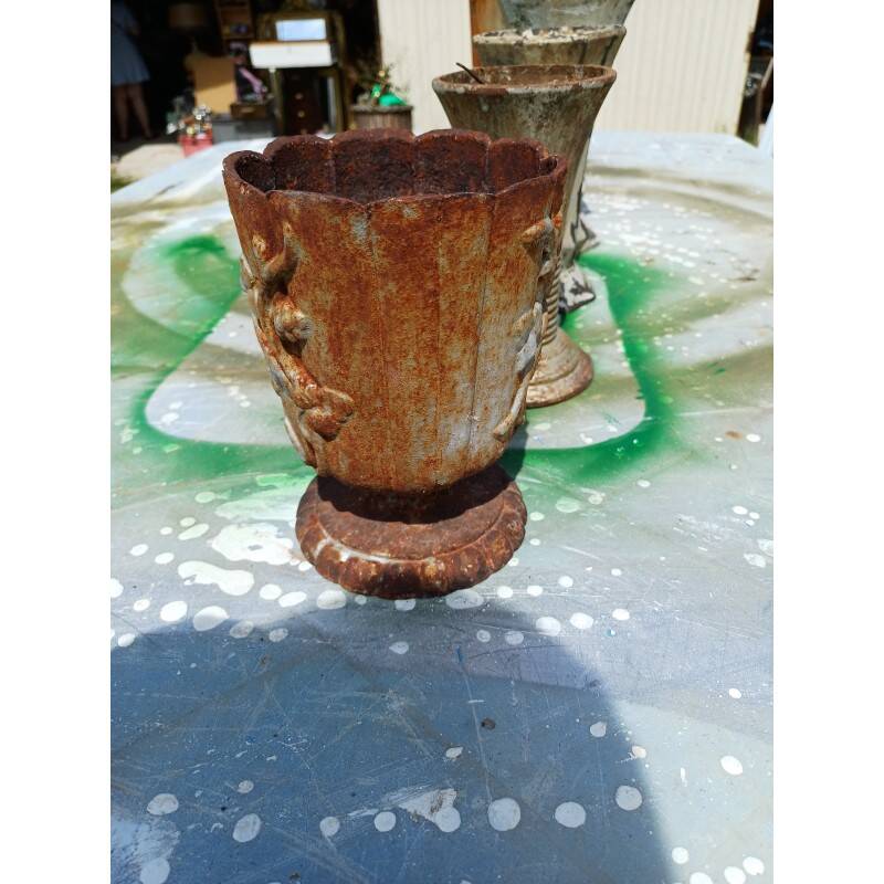 6 cast iron vases 1900: Charleville - Mézières