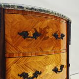 French Mahogany Louis XV Commode with Marble Top