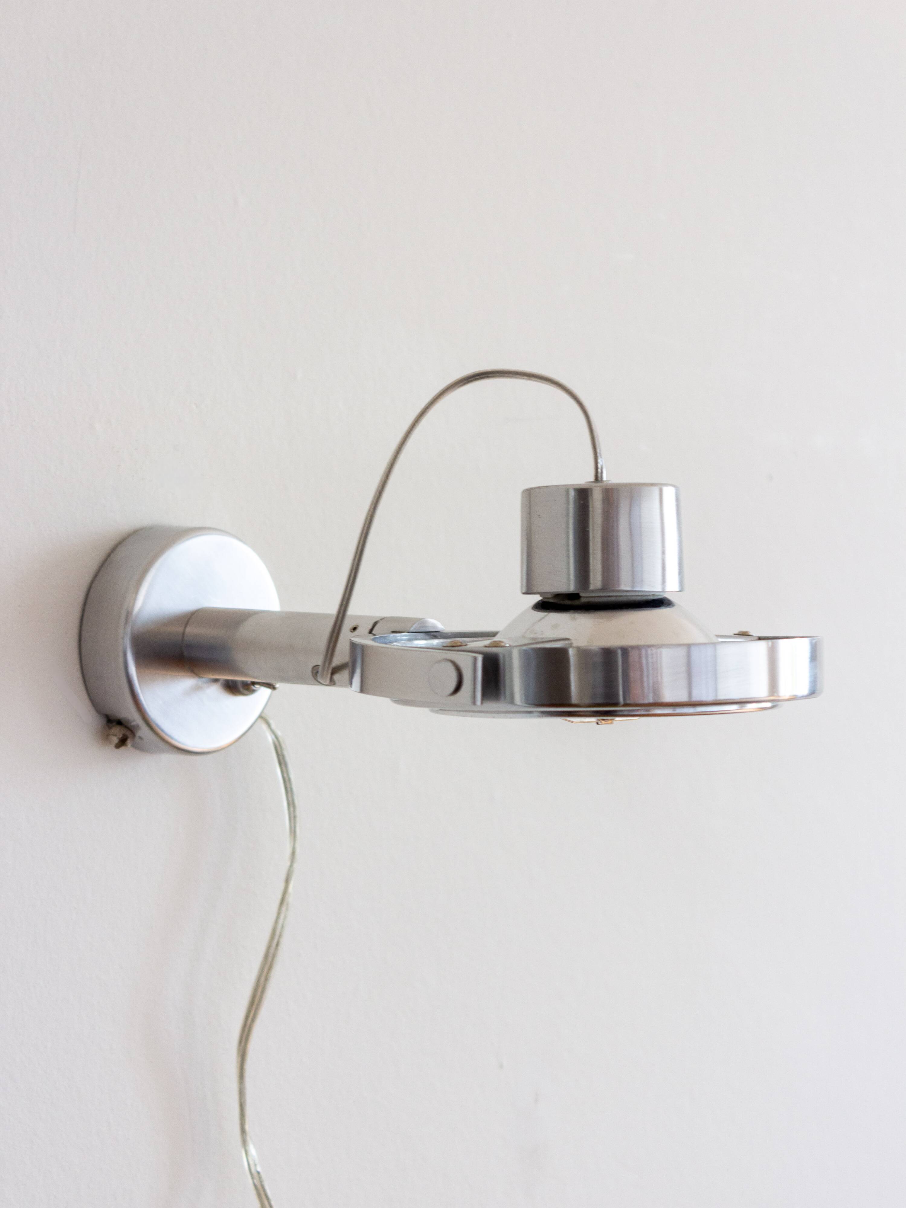 Brushed steel halogen wall lamp type V0207 ‘KLIMAT’, Ikea, 1990s