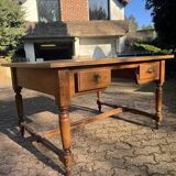 Double-sided desk Napoleon elm wood
