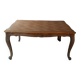 Louis XV style table in oak and cherry wood.
