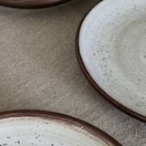Dessert service in Gien stoneware, vintage 1970