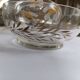 1930s Antique Bohemian Glass Bonbon Dish, Hand blown & painted, Art Deco