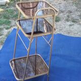 Vintage gold metal shelf