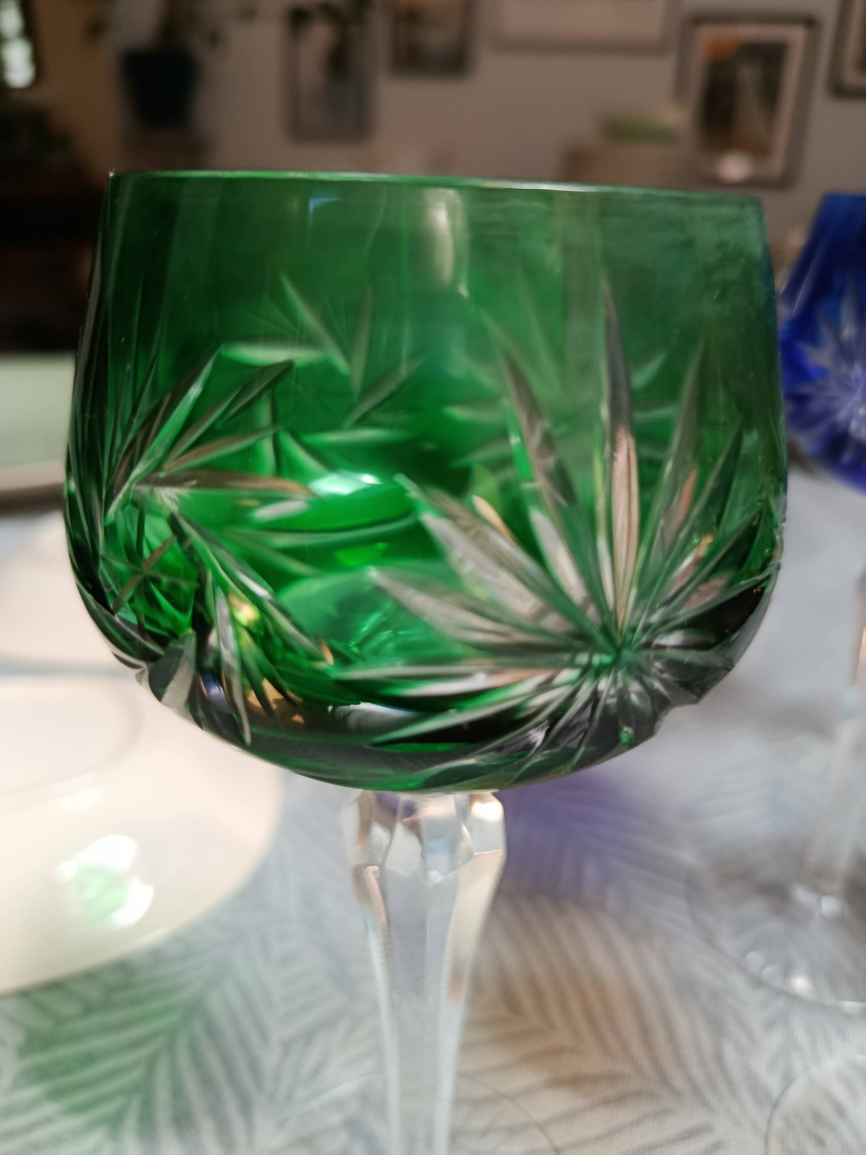 Verre en cristal type cristal de bohème