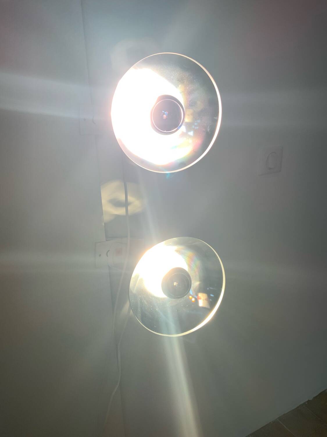Pair of designer spotlights