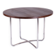 Bauhaus Round Coffee Table in Beech and Wenge, Czech, 1930s