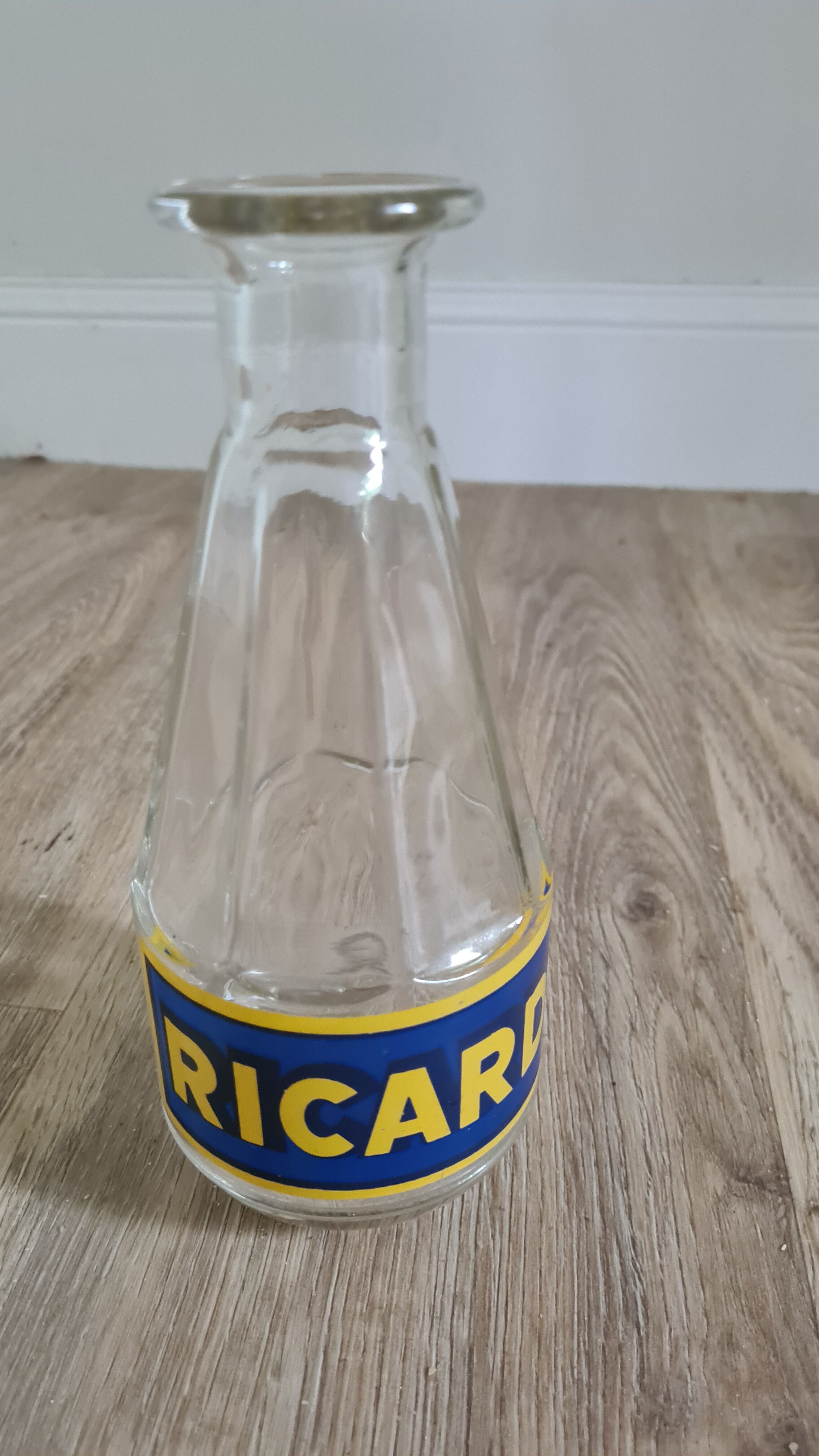 Old Ricard glass decanter, 1950