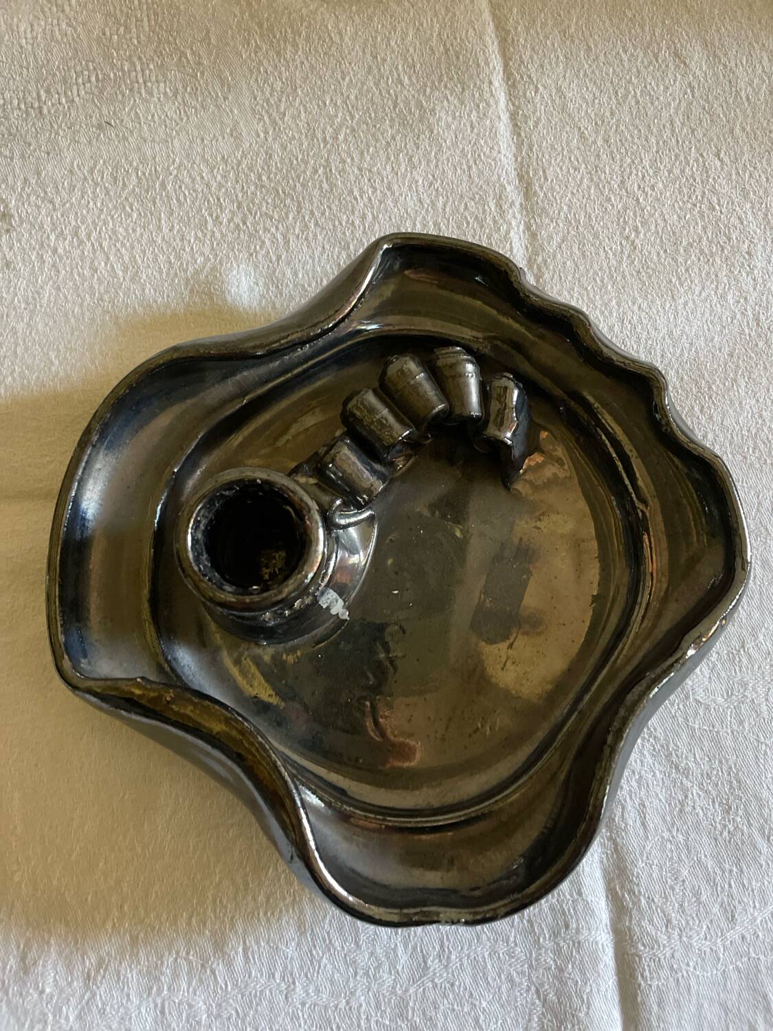 Vintage ceramic candle holders