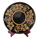 Vintage Dauphiné dish in glazed terracotta Gaetana Vines decor