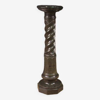 Large twisted marble column from the 20th century
