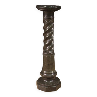 Large twisted marble column from the 20th century