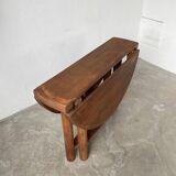 Round folding pine table mountain furniture