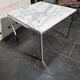 Table basse Roche Bobois en métal chromé dessus marbre,  1970