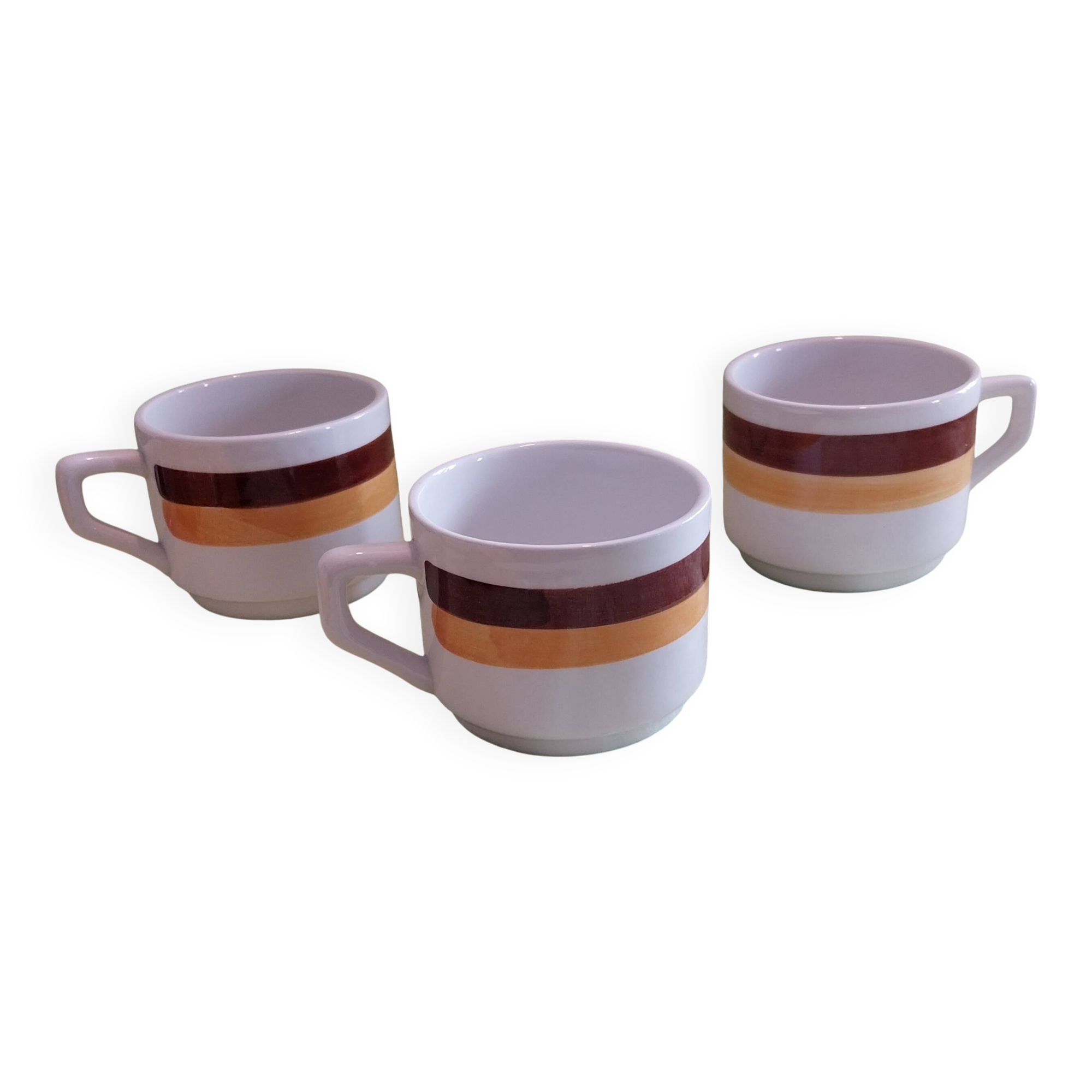 3 vintage ceramic cups