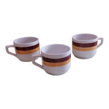 3 vintage ceramic cups