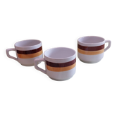 3 vintage ceramic cups