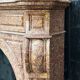 Impressive Napoleon III fireplace in violet brocatelle marble from Spain, circa 1880.