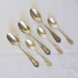 3 small spoons + 3 vintage silver-plated mocha spoons