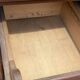 Oak craft cabinet with 5 drawers from the 1930s/1950s