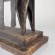 Brutalist Ram Shaped Fireplace Tool Set in Hand Forged Metal