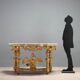 Console ancienne éclectique en bois sculpté et doré, Italie, XIXe siècle