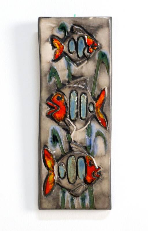 Ruscha wall tile 'Fish'