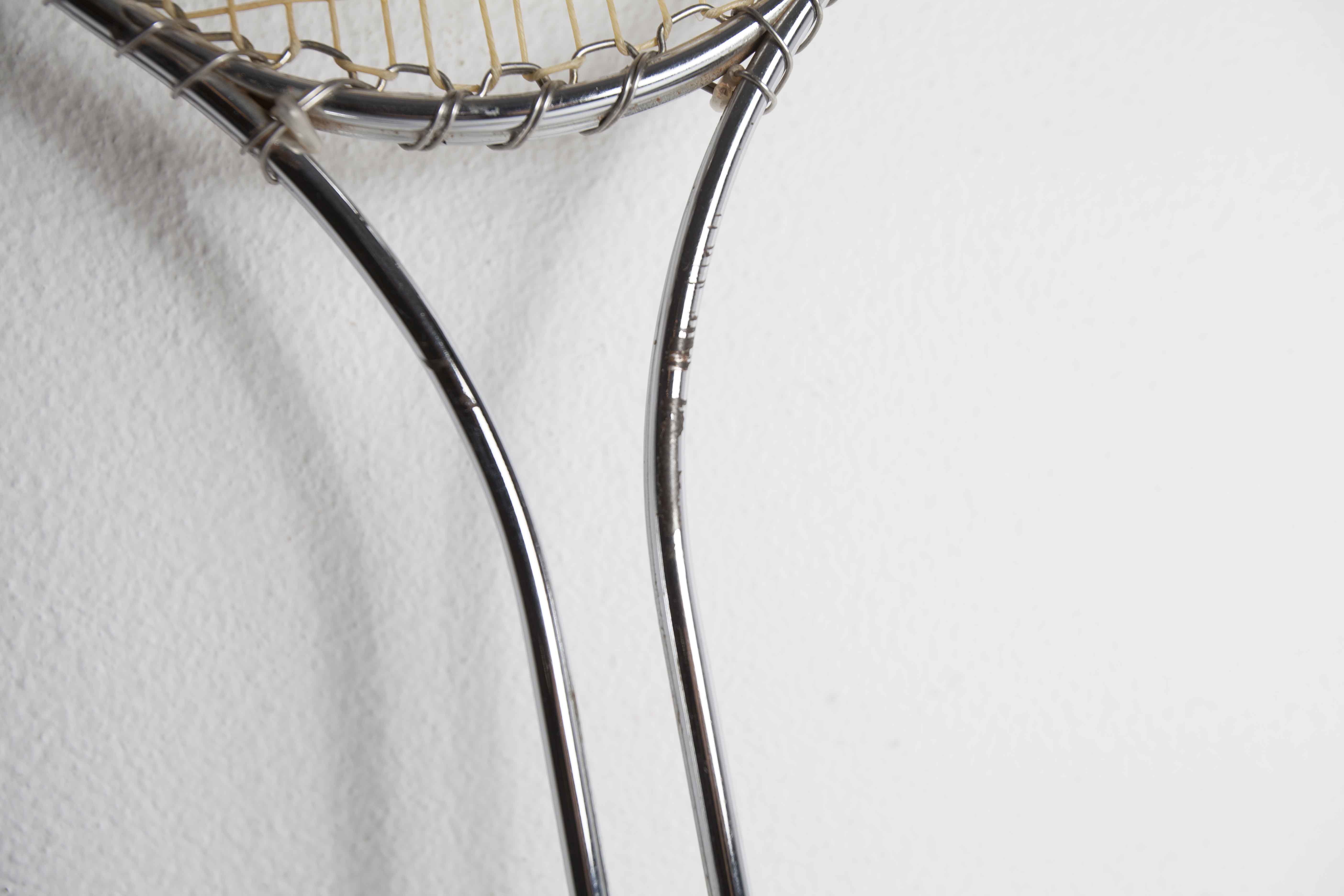 Jimmy Connors 1970 metal chrome racket