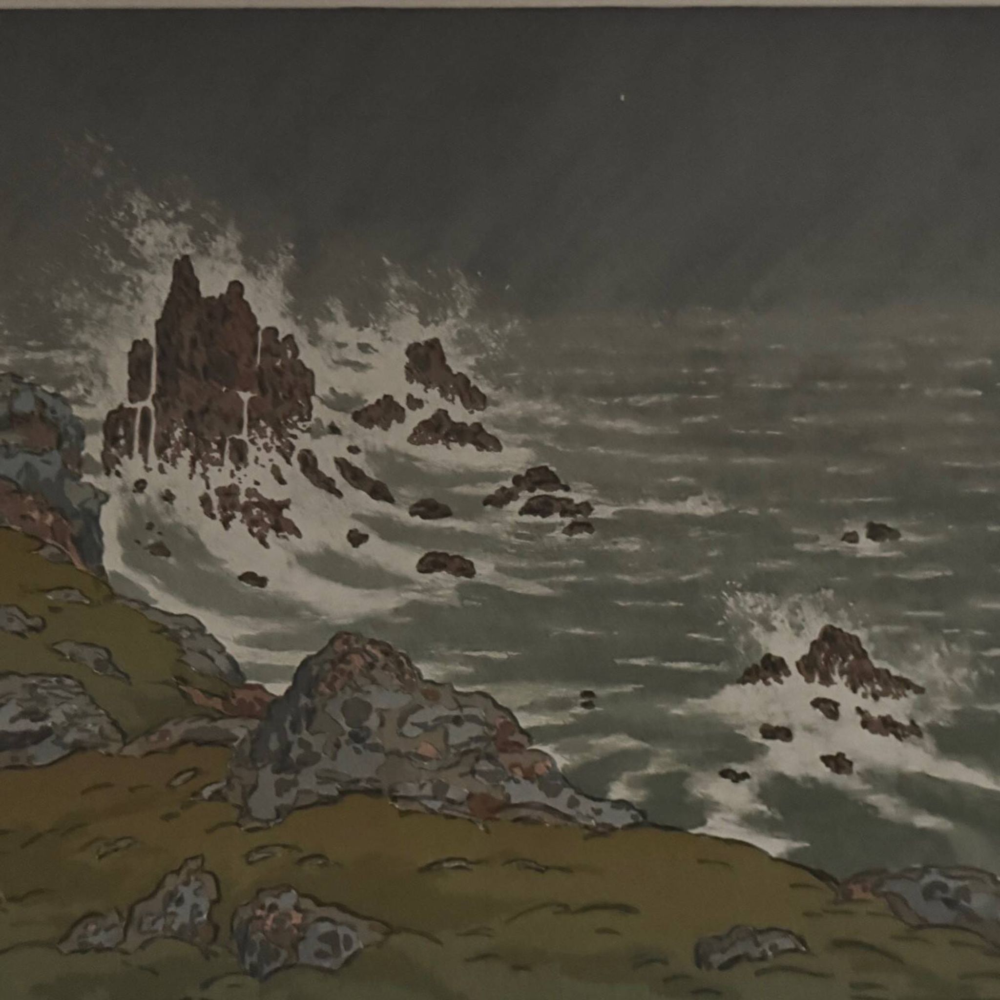 Lithographie par Henri Rivière La Féérie des Heures - La Tempête