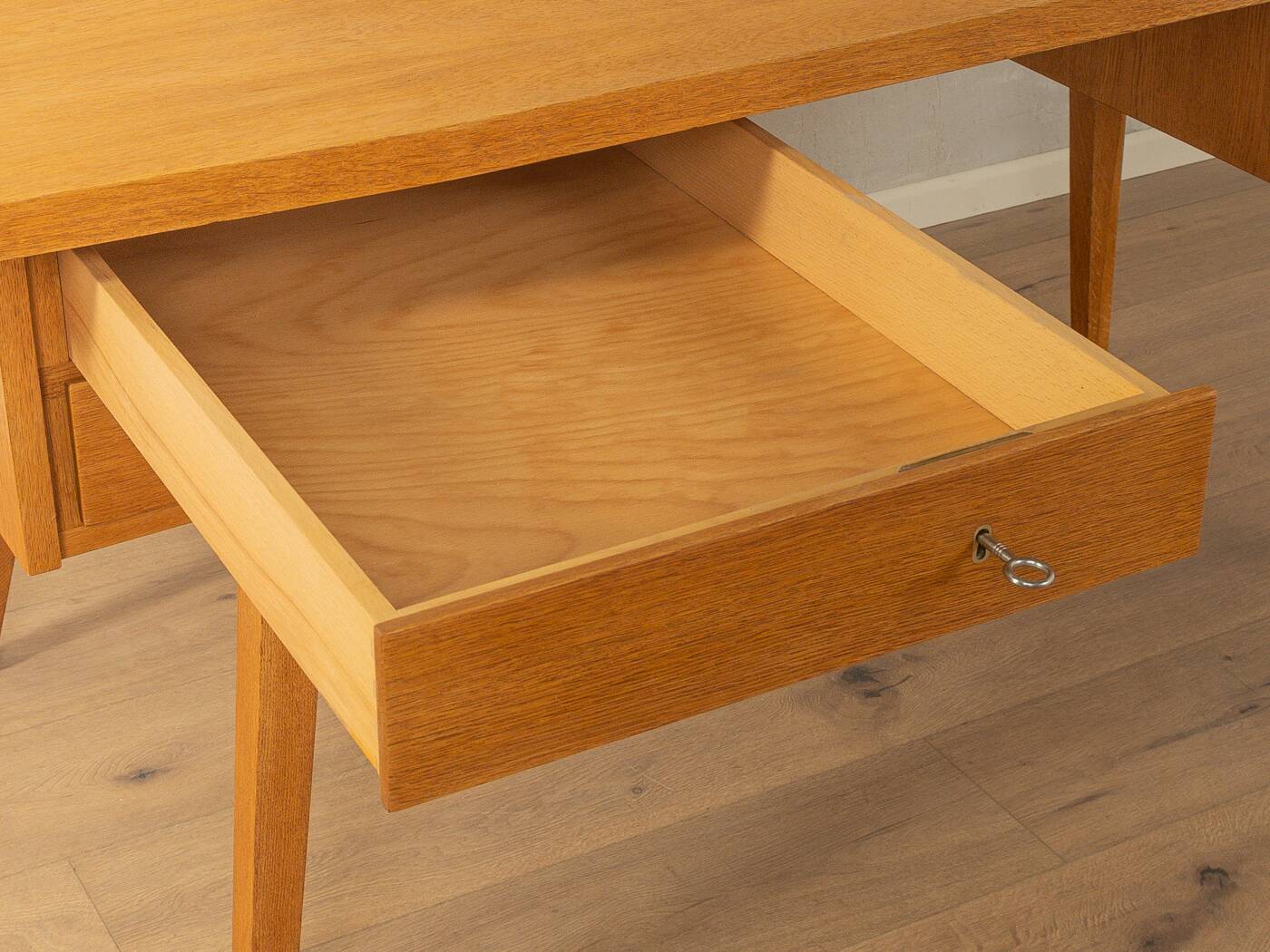 Detailed freestanding desk from the 1950s