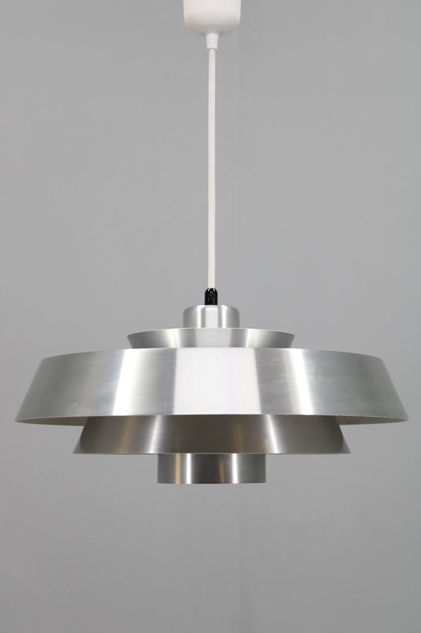 1970s Aluminium Pendant "NOVA " by Jo Hammerborg for Fog & Mørup, Denmark