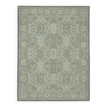 Tapis Oushak turc fabriqué à la main 269 cm x 356 cm
