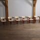 Ensemble de 6 chaises Augusto Savini Pamplona pour Pozzi, Italie 1965