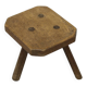 Antique Wabi Sabi Primitive oak stool
