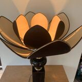 ▪️The Dolphin Lamp Jennings Lotus Lampshade Hollywood Rengency