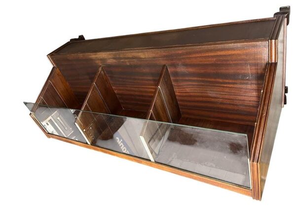 Comptoir de magasin/vitrine/comptoir en bois vintage