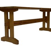 Vintage Scandinavian modern pinewood bench from the 1960's