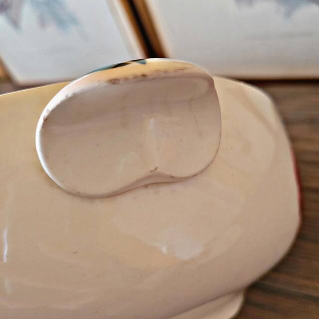 Choisy Le Roi HBC soup tureen model Vernon with rose pattern before 1920