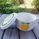 Vegetable soup decorated apple