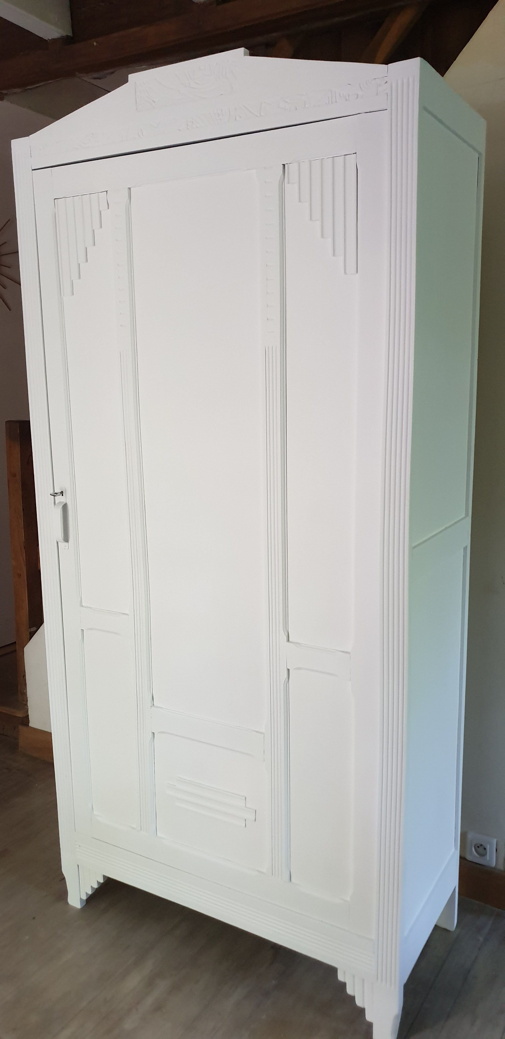 White Parisian wardrobe