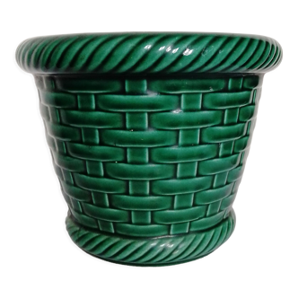 Ceramic pot cache Poët Laval basketry series