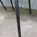 5 vintage skai metal chairs 60 years