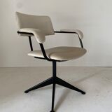 1960s vintage swivel velvet desk chair